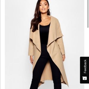 Water fall shawl coat